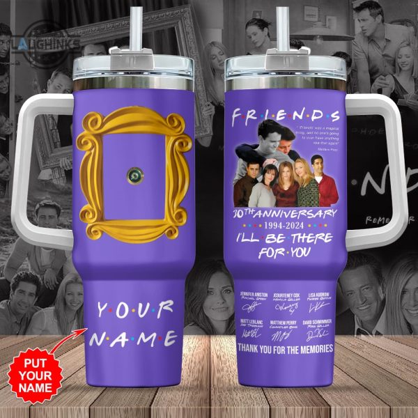 friends tv show tumbler 40 oz friends stanley cup dupe 40oz best friends stainless steel travel tumblers friendship birthday custom gifts for bestie bff laughinks 1 3