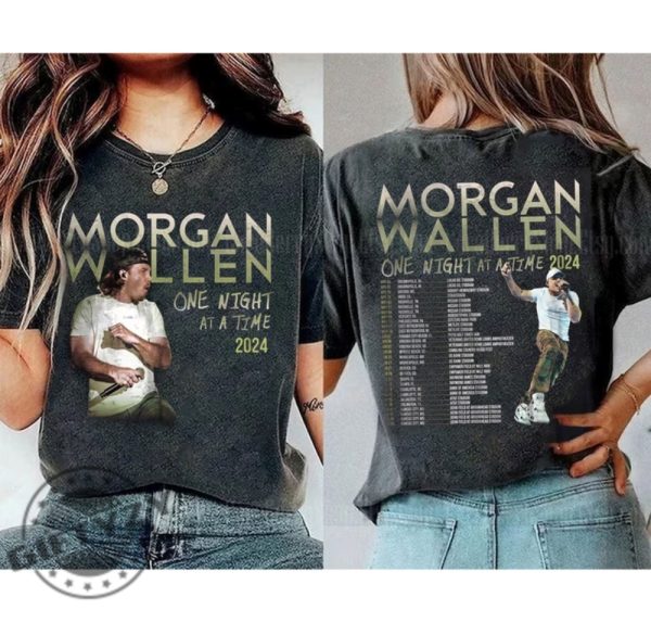 Morgan Wallen Tour 2024 Tshirt Wallen One Night At A Time Tour Sweatshirt Cowboy Morgan Wallen Hoodie Country Music Shirt giftyzy 1