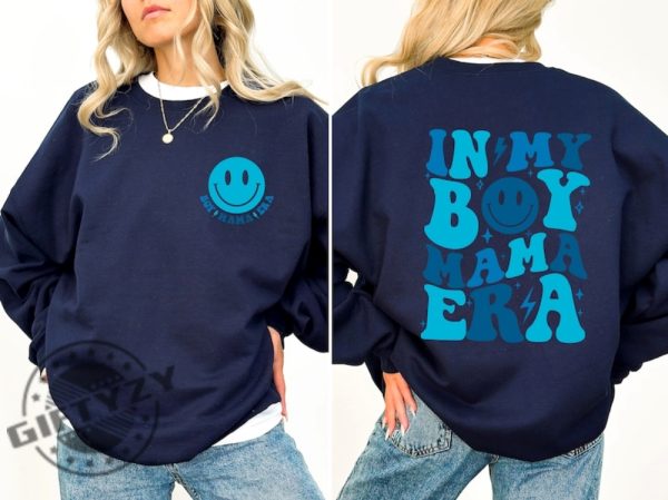 In My Boy Mama Era Shirt Boy Mama Sweatshirt Boy Mother Club Baby Shower Tshirt New Mom Hoodie Gender Reveal Pregnancy Gift giftyzy 3