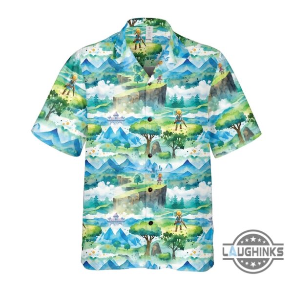 zelda hawaiian shirt mens the legend of zelda summer aloha beach shirts and shorts tears of the kingdom button up shirt for gamers laughinks 4