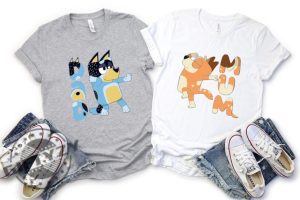 Bluey Family Shirt Bluey Mom Bluey Dad Sweatshirt Bluey Era Tshirt Bluey Cartoon Hoodie Bluey Birthday Party Gift Mothers Day Shirt giftyzy 3