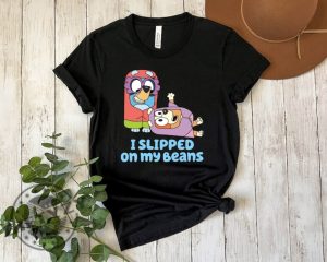 I Slipped On My Beans Shirt Bluey Playing Grannies Sweatshirt Bluey Theme Tshirt Bluey And Bingo Hoodie Family Gift Disney Bluey Shirt giftyzy 2 1