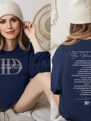 The Tortured Poets Department Shirt Ts New Album Sweatshirt Ttpd Crewneck The Eras Tour 2023 Shirt Ts Swiftie Concert Tee revetee 3