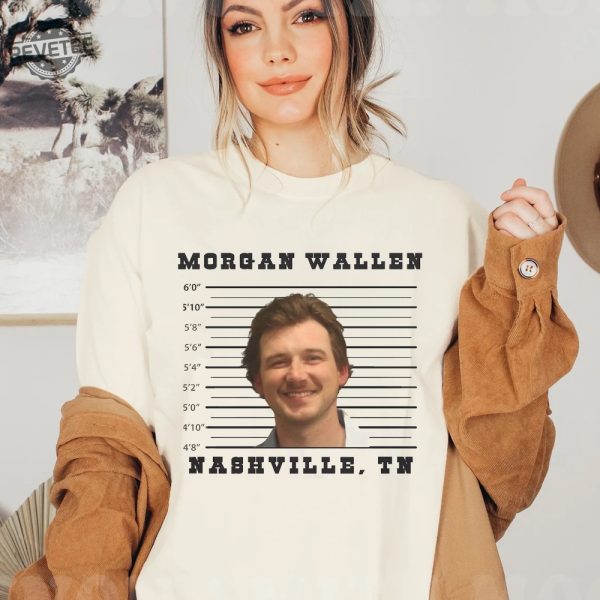 Morgan Wallen Nashville Shirt Leave Them Broadway Chairs Alone Shirt Morgan Wallen Mugshot Shirt revetee 4