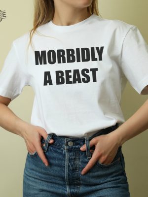 Morbidly A Beast Tee Funny Graphic Shirt Unisex Humorous Dad Gift Cotton Unisex Tshirt Cool Husband Present revetee 3