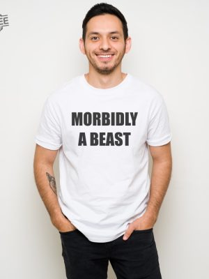 Morbidly A Beast Tee Funny Graphic Shirt Unisex Humorous Dad Gift Cotton Unisex Tshirt Cool Husband Present revetee 5