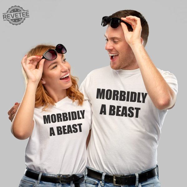 Morbidly A Beast Tee Funny Graphic Shirt Unisex Humorous Dad Gift Cotton Unisex Tshirt Cool Husband Present revetee 6