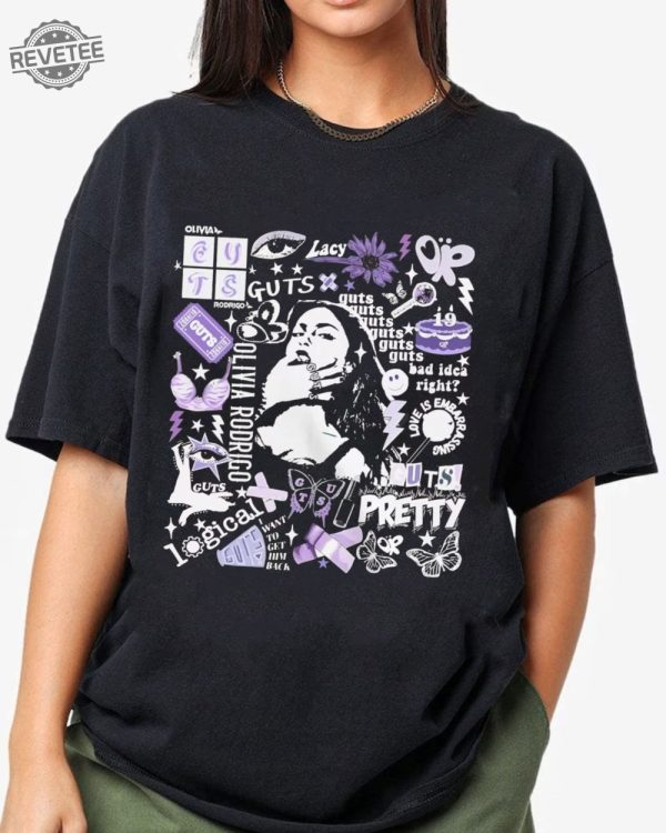 Olivia Rodrigo Guts Tour 2024 Shirt The Guts World Tour 2024 Shirt Olivia Rodrigo T Shirt Olivia Rodrigo Sweater Guts Tour 2024 Shirt revetee 1