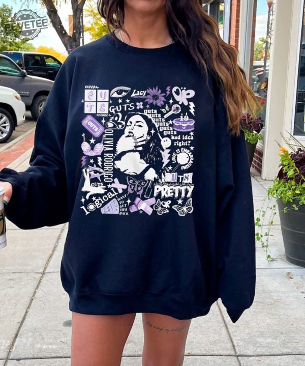 Olivia Rodrigo Guts Tour 2024 Shirt The Guts World Tour 2024 Shirt Olivia Rodrigo T Shirt Olivia Rodrigo Sweater Guts Tour 2024 Shirt revetee 2