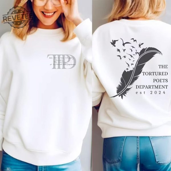 The Tortured Poets Department Member Sweatshirt New Album Era Shirt Ttpd Crewneck 2 Side Gift For Fan Era revetee 1