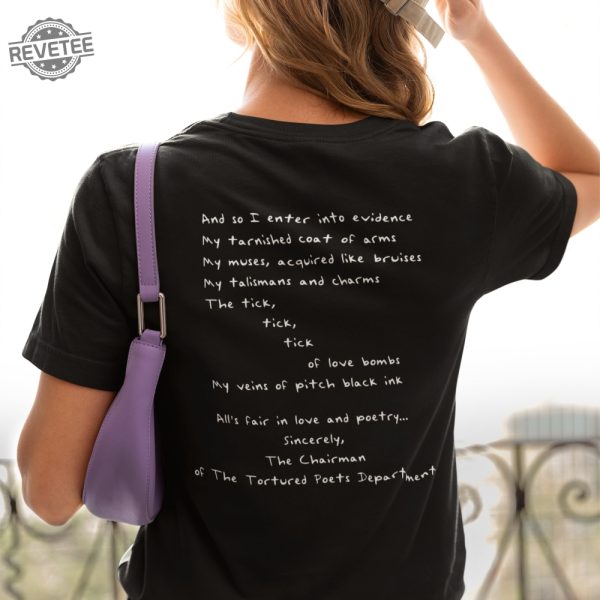 Alls Fair In Love And Poetry Ttpd Tortured Poets Department Unisex Jersey Short Sleeve Tee For Swifties Taylor Swift Albums revetee 4