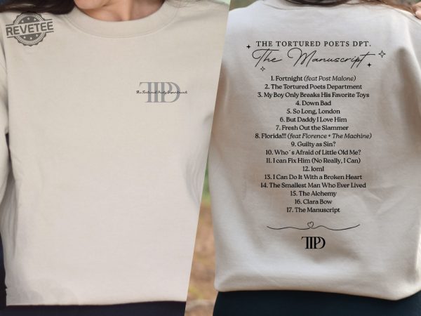 The Tortured Poets Department Shirt The Eras Tour 2023 Hoodie Swiftie Concert Outfit Ideas Ttpd New Album Sweatshirt revetee 4