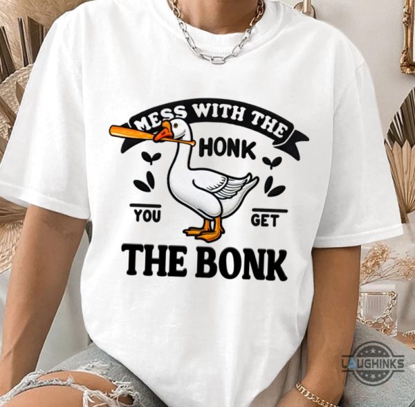 silly goose club sweatshirt tshirt hoodie embroidered silly goose university shirts funny silly goose meme mess with the honk you get the bonk tee gift laughinks 2