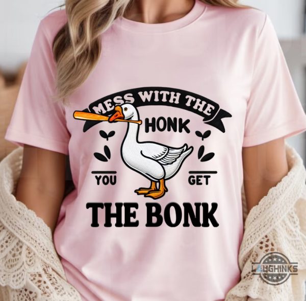 silly goose club sweatshirt tshirt hoodie embroidered silly goose university shirts funny silly goose meme mess with the honk you get the bonk tee gift laughinks 3