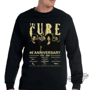 The Cure Shirt The Cure 46Th Anniversary 1978 2024 Thank You For The Memories Shirt trendingnowe 2