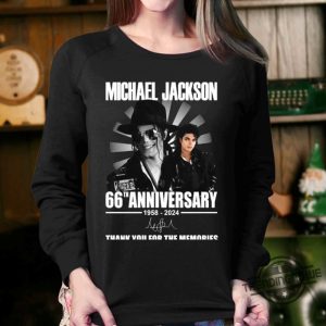 Michael Jackson Shirt Michael Jackson 66Th Anniversary 19582024 Thank You For The Memories T Shirt trendingnowe 2
