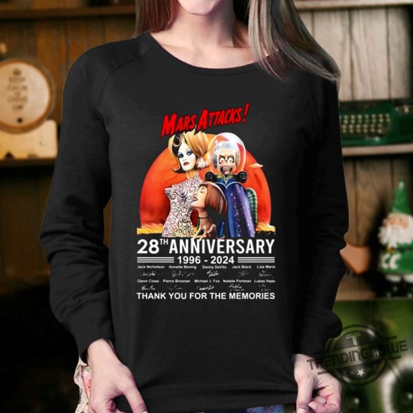 Mars Attacks Shirt Mars Attacks 28Th Anniversary 1996 2024 Thank You For The Memories T Shirt trendingnowe 2