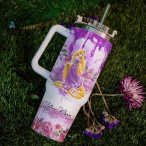 custom name i cant adult rapunzel 40oz stainless steel tumbler with handle and straw lid personalized stanley tumbler dupe 40 oz stainless steel travel cups laughinks 1 5