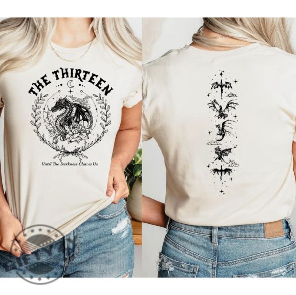 The Thirteen Throne Of Glass 2 Sides Shirt From Now Until The Darkness Claims Us Sweatshirt We Are The Thirteen Tshirt The Thirteen Throne Of Glass Hoodie Bookish Gift giftyzy 2