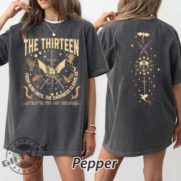 The Thirteen Throne Of Glass Shirt From Now Until The Darkness Claims Us Sweatshirt Throne Of Glass Sjm Merch Unisex Tshirt Throne Of Glass Hoodie Trendy Shirt giftyzy 1