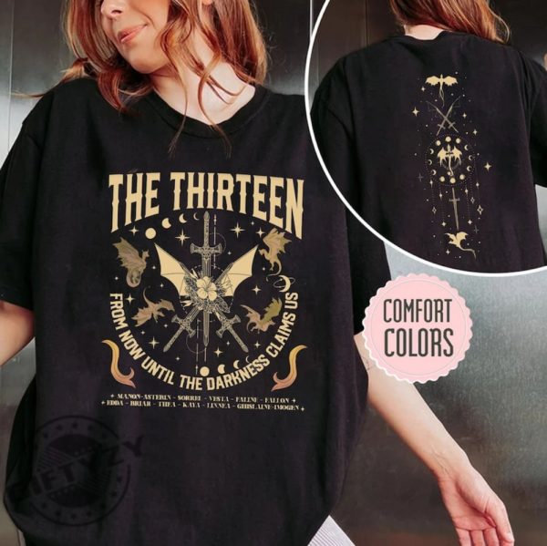 The Thirteen Throne Of Glass Shirt From Now Until The Darkness Claims Us Sweatshirt Throne Of Glass Sjm Merch Unisex Tshirt Throne Of Glass Hoodie Trendy Shirt giftyzy 2