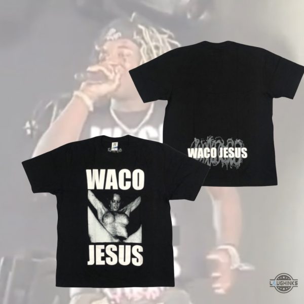 waco jesus shirt kencarson wears waco jesus shirt at coachella 2024 waco jesus band album covers explicit tshirt sweatshirt hoodie laughinks 1