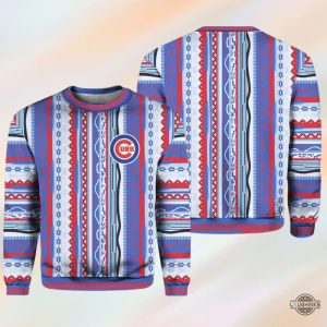 pat hughes sweater promo 2024 inspired by los angeles dodgers at chicago cubs pat hughes artificial christmas ugly wool sweatshirt giveaway night mlb laughinks 2