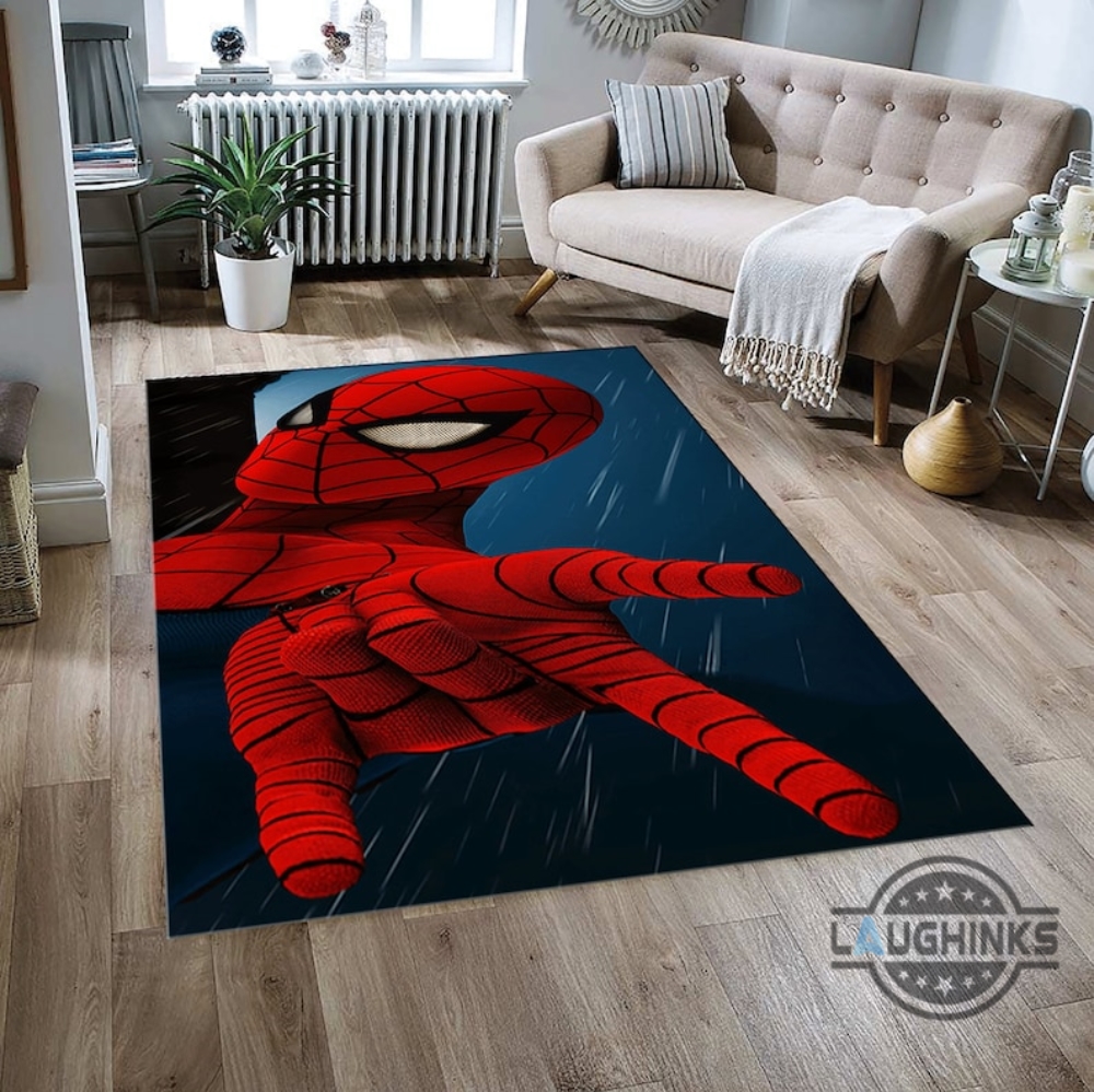 Spiderman Rug Spider Man Premium Rectangle Rugs Avengers Web Room Decor Marvel Miles Morales Into The Spider Verse Floor Rug Sale