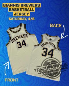 Brewers Giannis Brewers Basketball Jersey 2024 Giveaway Milwaukee Brewers Giannis Brewers Basketball Jersey Giveaway trendingnowe 1