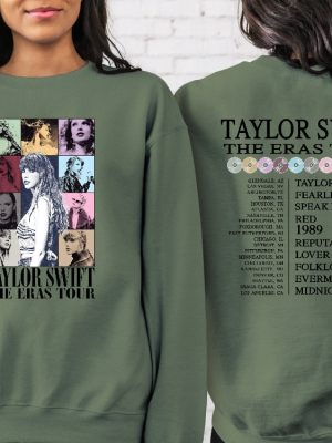 Eras Tour Sweatshirt Eras Tour Concert Hoodie Eras Tour Movie Sweatshirt Taylor Swift Merch Concert Hoodie Unique revetee 9