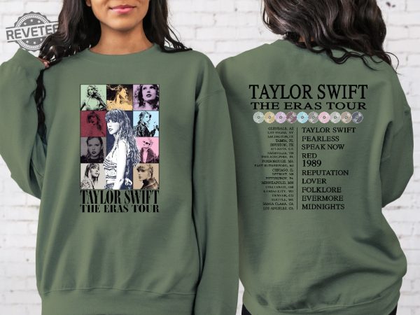 Eras Tour Sweatshirt Eras Tour Concert Hoodie Eras Tour Movie Sweatshirt Taylor Swift Merch Concert Hoodie Unique revetee 9