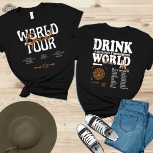 Epcot World Tour Shirt Drink Around The World Shirt Disney Group Trip Shirt Epcot Disneyworld Shirt Unique revetee 6