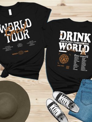 Epcot World Tour Shirt Drink Around The World Shirt Disney Group Trip Shirt Epcot Disneyworld Shirt Unique revetee 6