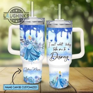 custom name i cant adult cinderella princess 40oz stainless steel tumbler with handle and straw lid personalized stanley tumbler dupe 40 oz stainless steel travel cups laughinks 1