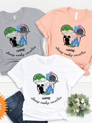 Custom Disney Family Vacation Matching Shirts Disney Trip Shirts Disneyland Vacation Shirts Disneyworld Parks Matching Shirts Unique revetee 3