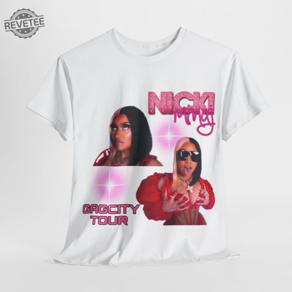 Nicki Minaj Tee Gagcity Tour Unisex Tee Rap Concert Tshirts Barbie 2024 Nicki Minaj Aesthetic Nicki Minaj Merch revetee 3