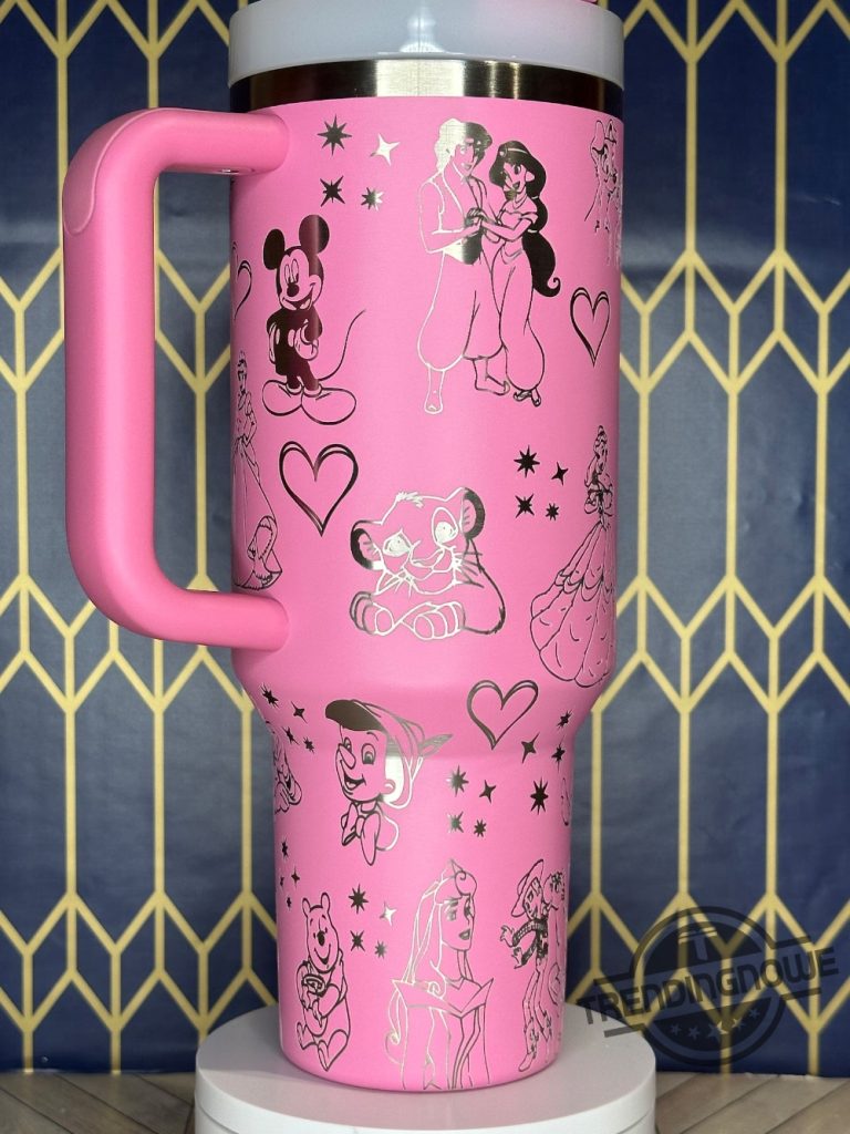 Disney Stanley Cup Disney Characters Engraved Stanley Tumbler Gift For ...