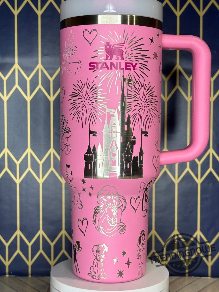 Disney Stanley Cup Disney Characters Engraved Stanley Tumbler Gift For ...