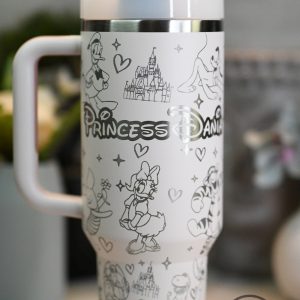 Princess Disney Stanley Cup Disney Characters Engraved Stanley Tumbler Gift For Fan trendingnowe 1