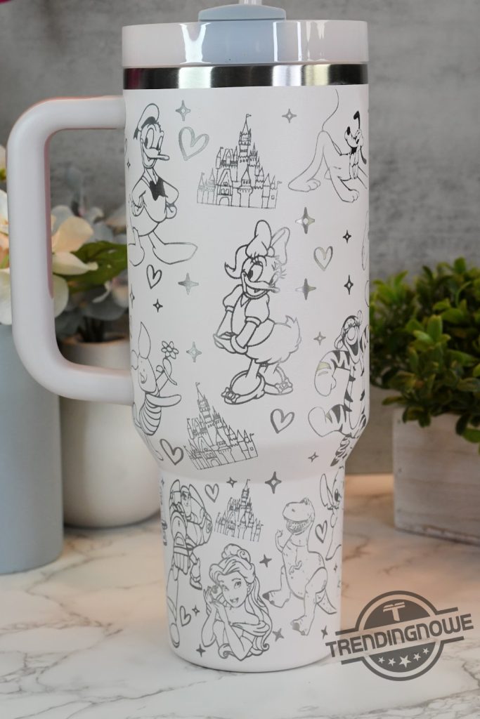 Princess Disney Stanley Cup Disney Characters Engraved Stanley Tumbler ...