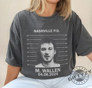 Wallen Mugshot Vintage Shirt Wallen Leave Them Broadway Chairs Alone Hoodie Wallen Tshirt Broadway Chairs Alone Sweatshirt Wallen Funny Meme Gift giftyzy 2