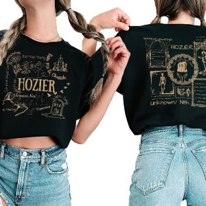 Green Hozier Unreal Unearth List 2023 Music Concert Gift For Hozier Fan Hozier Fan Gift Sirius Black Shirt Unique revetee 3