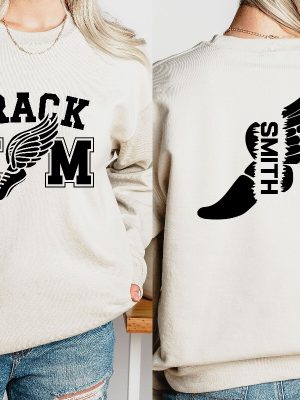 Custom Track Mom Sweatshirt Personalized Track And Field Mom Shirt Track Mama Shirt Custom Track And Field Unique revetee 2