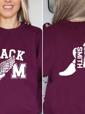 Custom Track Mom Sweatshirt Personalized Track And Field Mom Shirt Track Mama Shirt Custom Track And Field Unique revetee 4