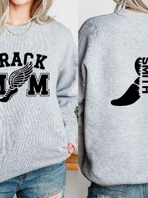 Custom Track Mom Sweatshirt Personalized Track And Field Mom Shirt Track Mama Shirt Custom Track And Field Unique revetee 5