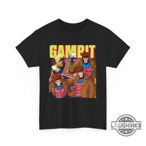 gambit shirt x men gambit marvel comics t shirt sweatshirt hoodie mens womens kids xmen 97 vintage tee gambit rock tshirt laughinks 2
