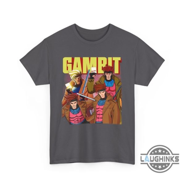 gambit shirt x men gambit marvel comics t shirt sweatshirt hoodie mens womens kids xmen 97 vintage tee gambit rock tshirt laughinks 4