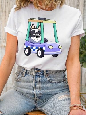 Bluey Car Shirt Disney Shirt Family Gift Shirt Bluey Bandit Shirt Gift For Kids Bluey Shirt Disney Gift Tee Bluey Shirt Birthday Tee revetee 2