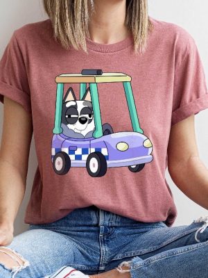 Bluey Car Shirt Disney Shirt Family Gift Shirt Bluey Bandit Shirt Gift For Kids Bluey Shirt Disney Gift Tee Bluey Shirt Birthday Tee revetee 3