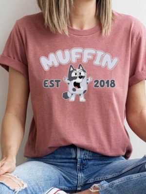 Bluey Muffin Est Shirt Bluey Muffin Shirt Muffin Shirt Bluey Shirt Bluey Character Shirts Funny Muffin Shirt Muffin Gift Shirt Unique revetee 3